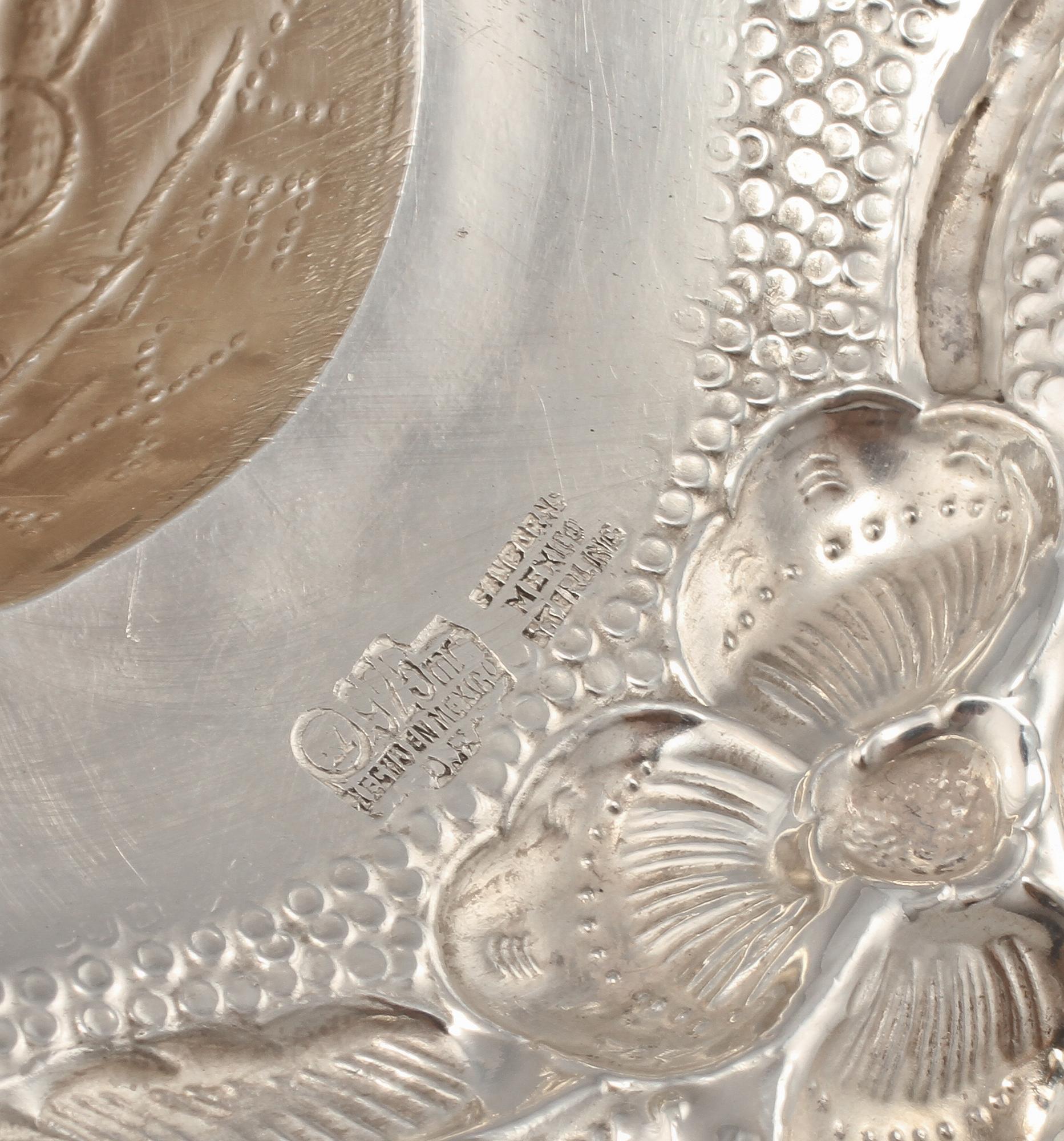 PARTI SILVER, 2 delar, Mexico, 1900-talets andra hälft. Vikt 285 g.