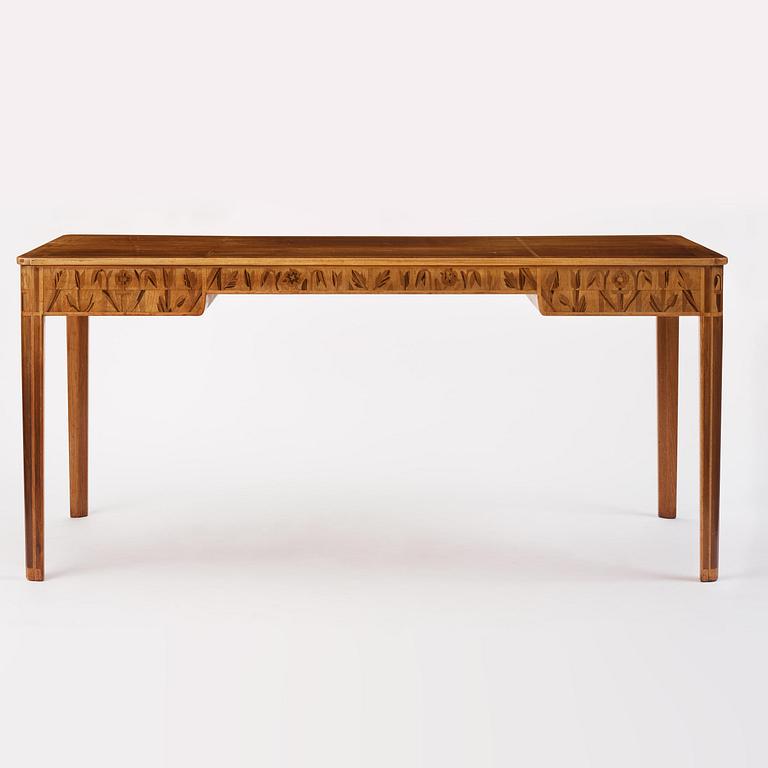 Carl Malmsten, a mahogany desk, Åtvidabergs Industrier, ca 1943.