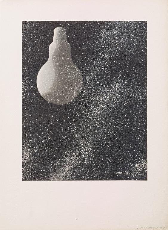 "Électricité - Dix rayogrammes de Man Ray et un texte de Pierre Bost", 1931.