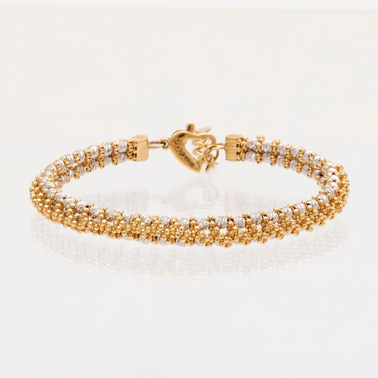 An 18K white and red gold necklace by D'orica Italy.