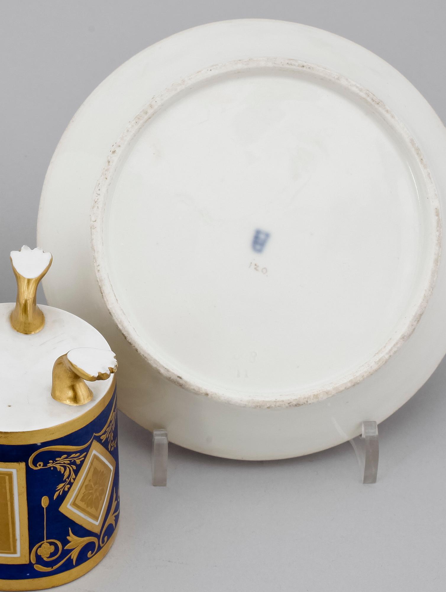 KOPP MED FAT, porslin, empir, Wien, 1800-tal.