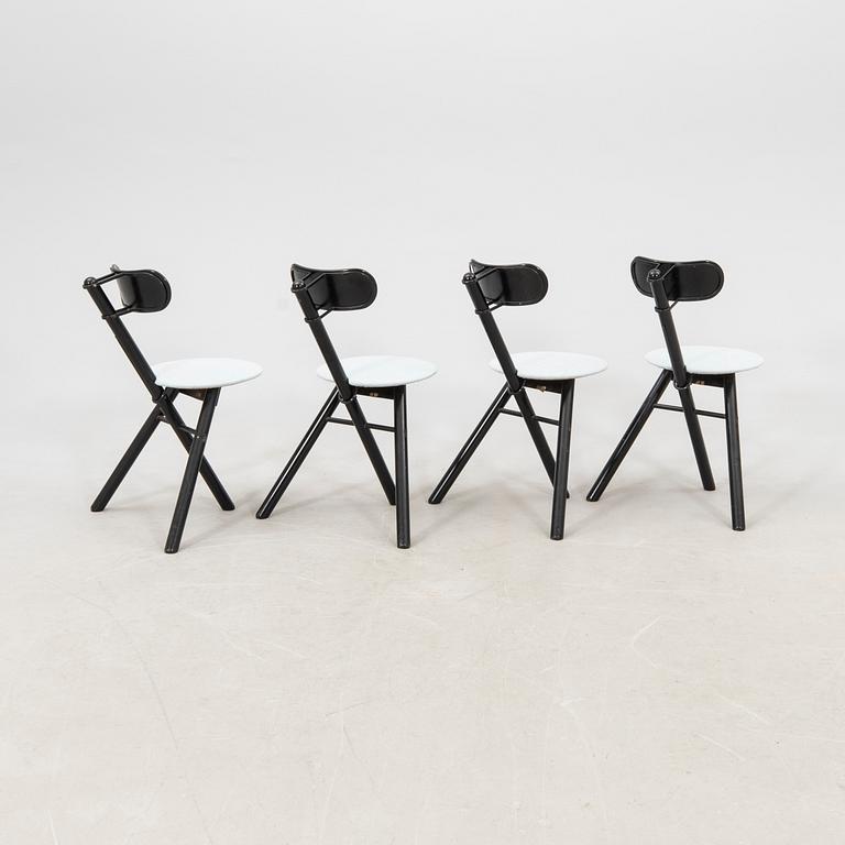 Roberto Lucci and Paolo Orlandini chairs, 4 pcs, Calligaris Italy, second half of the 20th century.