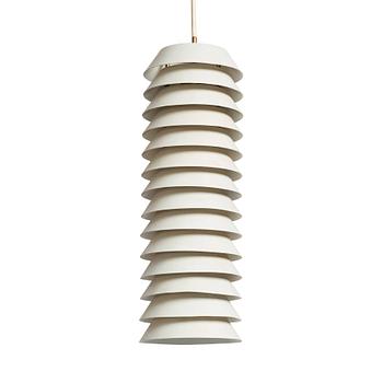 Ilmari Tapiovaara, a white lacquered "Maija the Bee" ceiling light, Hionteräs, Finland 1950's.