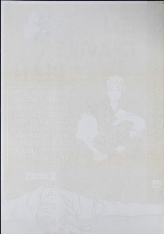A vintage movie poster, 'En djävulsk plan (Loves of a Scoundrel)', 1957.