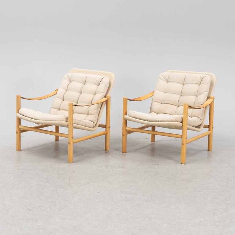 Bror Boje, fåtöljer, ett par, "Junker", Dux.