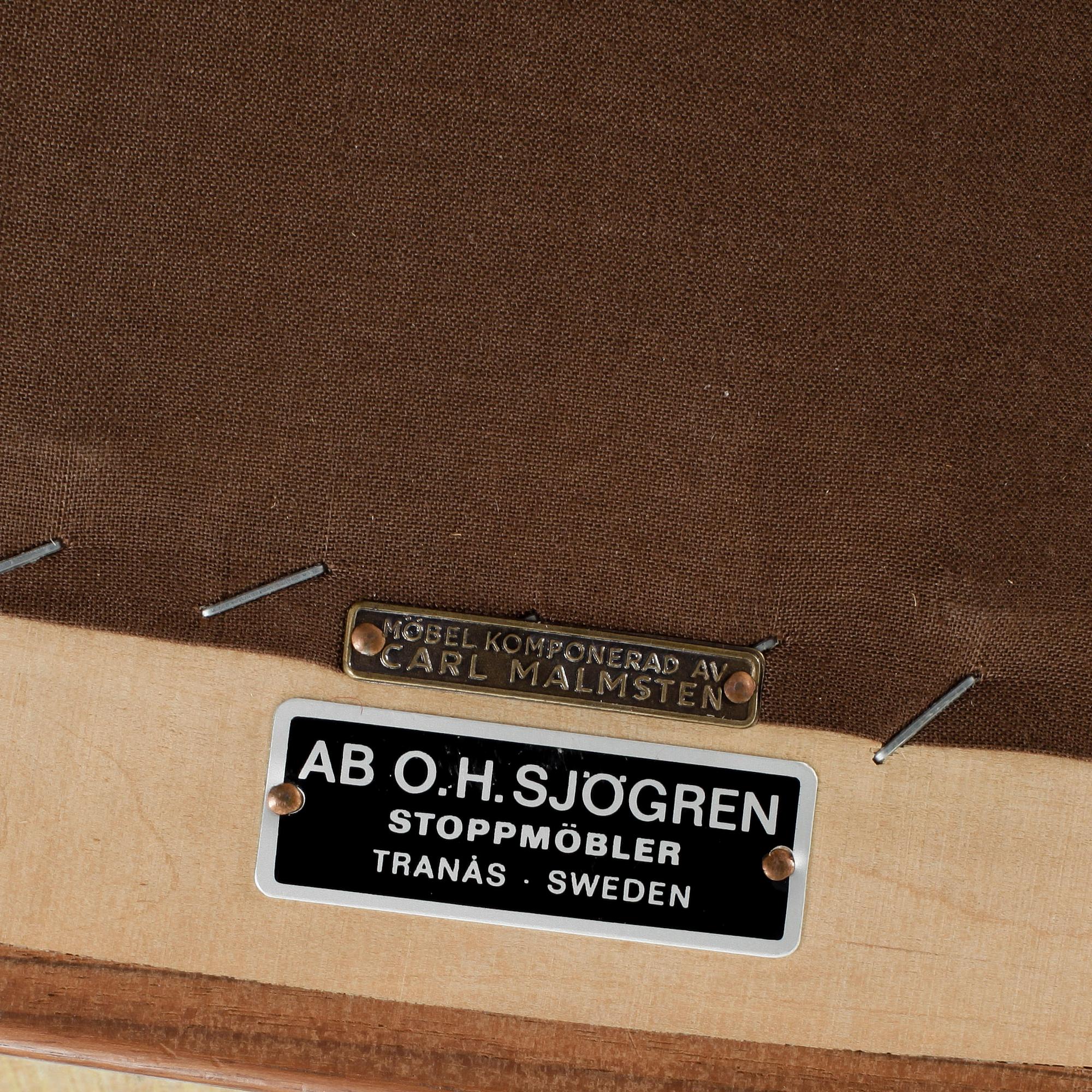 FÅTÖLJ, "Vår fru", Carl Malmsten, för AB O.H. Sjögren, Tranås.