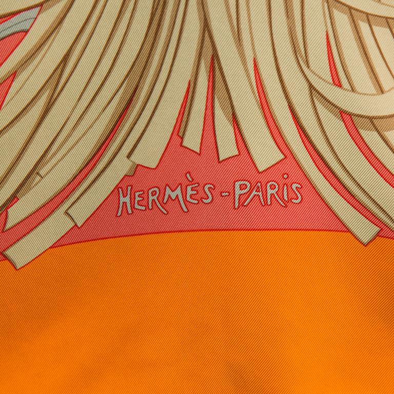 A scarf  "Contre-Courant" by HERMES.