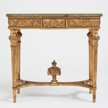 A late Gustavian console table, late 18th Century.