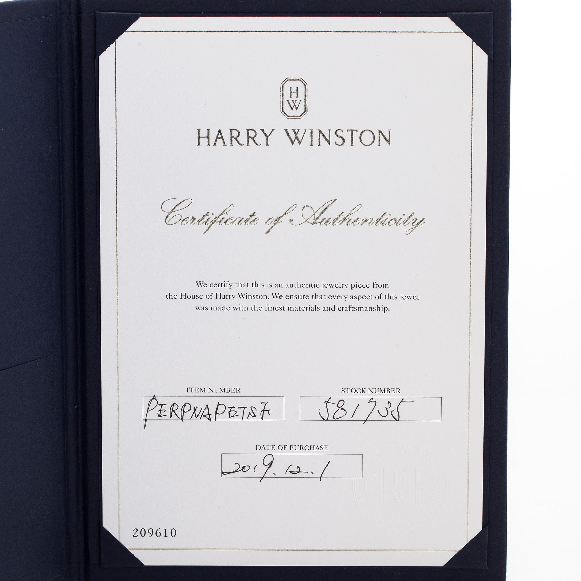 Harry Winston, halsband, "Sunflower", petite, platina, rubin och diamanter.