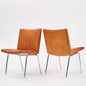 Hans J. Wegner, stolar 6 st, "AP 40", AP-Stolen, Danmark, 1960/70-tal. Proveniens Sven Lundh.