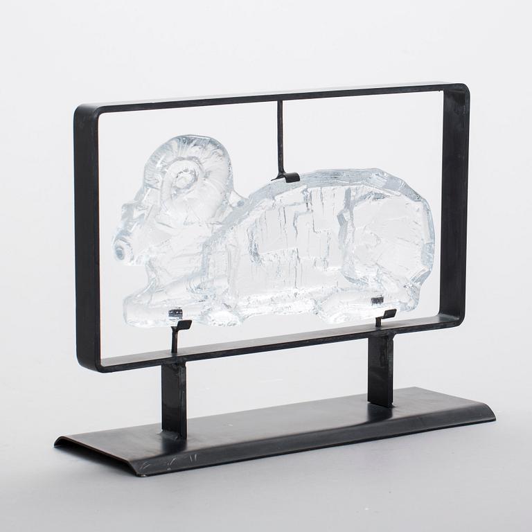 SKULPTUR, glas, Erik Höglund, Boda.