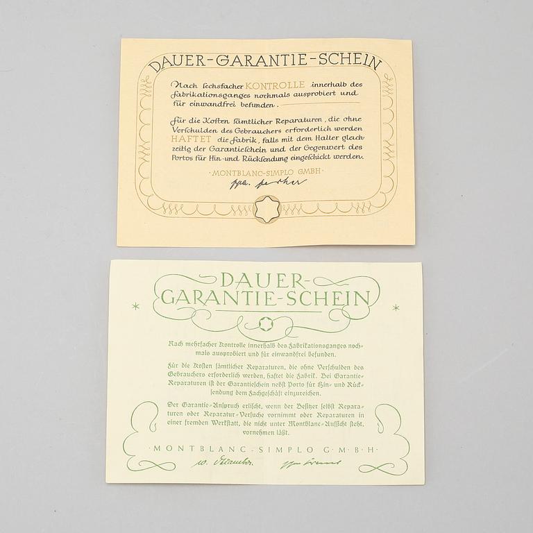 RESERVOARPENNA SAMT STIFTPENNA, Montblanc.