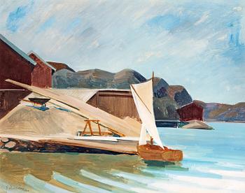 Ewald Dahlskog, Sailing boat.