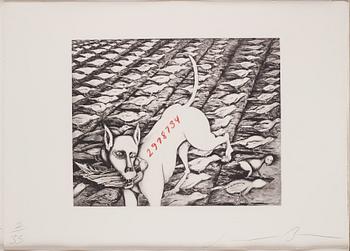 Jonathan Borofsky, etching. Signed and numbered 2/33 (2978734).