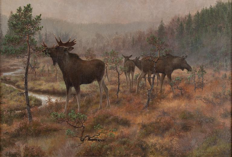 Axel Borg, oil on canvas, signed.