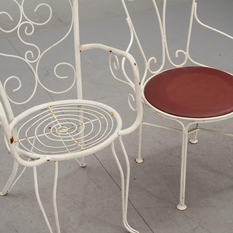 TRÄDGÅRDSSTOLAR, 6 st, 1900-talets senare hälft.