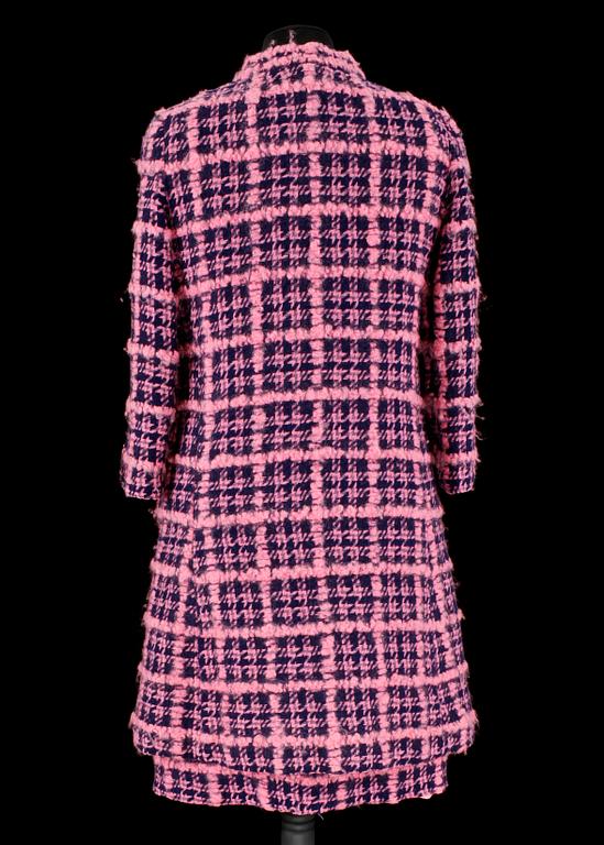 A 1960s two-piece ensemble consisting of coat and dress by Rachelle Duprè.