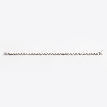 Armband, 14K vitguld och diamanter ca 1.18 ct tot.