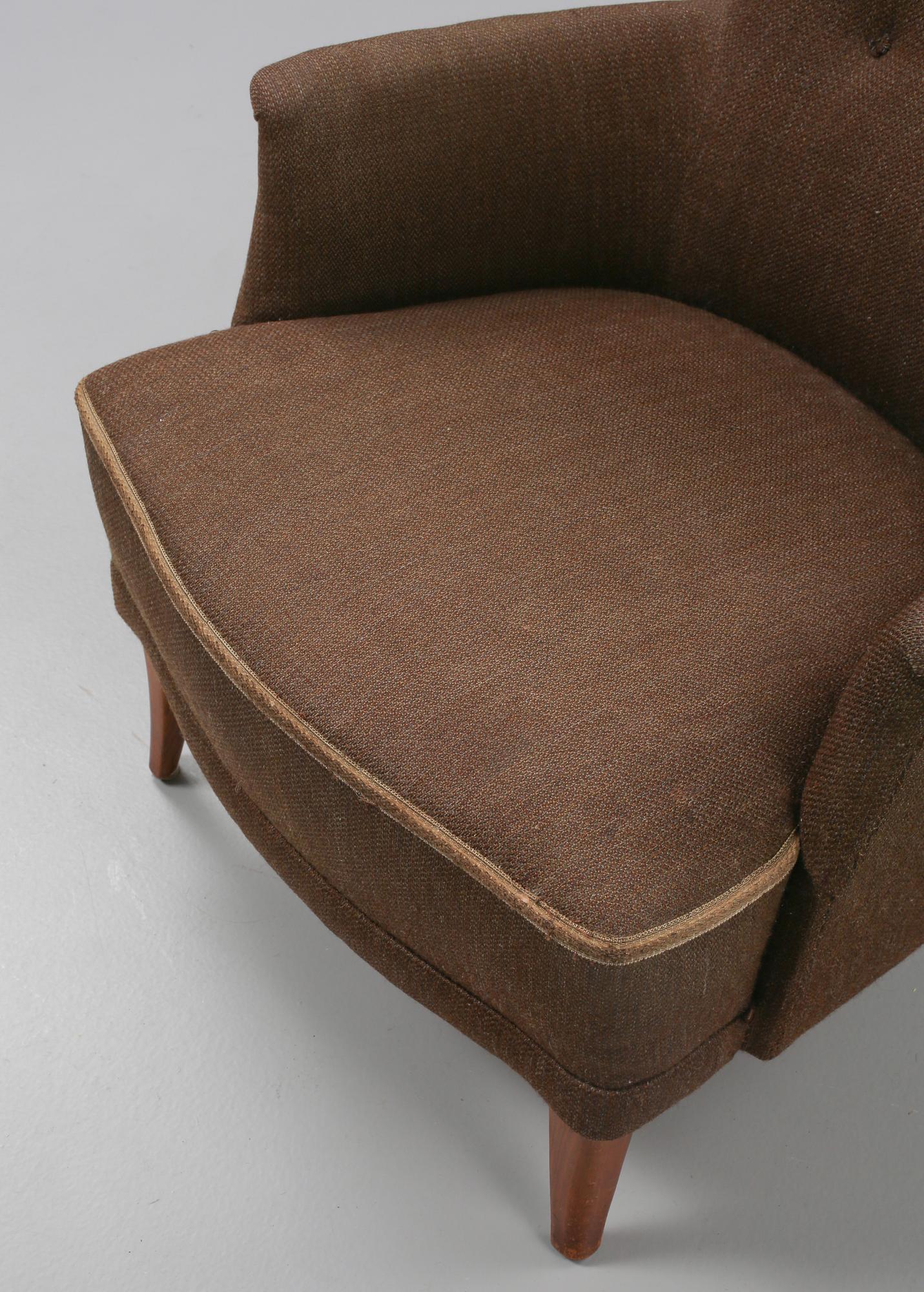 FÅTÖLJ, "Farmor", Carl Malmsten, 1900-talets andra hälft.