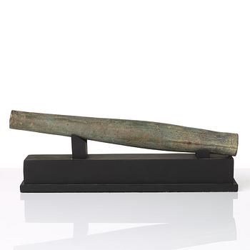 A bronze canon pipe, presumably South East Asian.