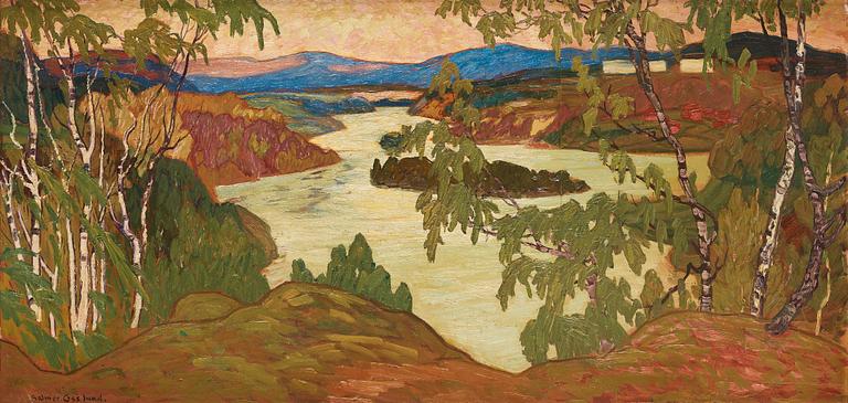 Helmer Osslund, "Vårstämning, Sollefteå" (Spring in Sollefteå, landscape from the northeast of Sweden).