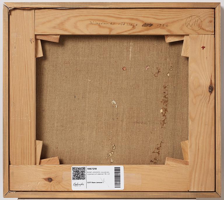 RUNE JANSSON, oil on canvas, signed and dated 56.