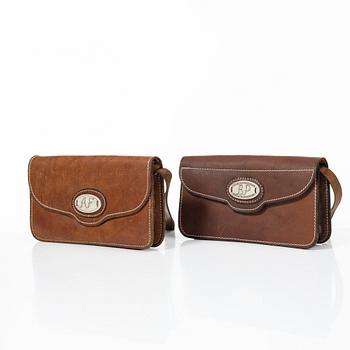 Handbags 2 pcs, Bölebyn's tannery, 2000s.