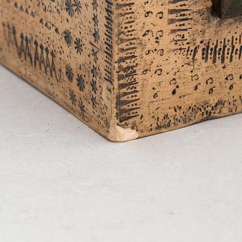 Rut Bryk, a sculpture / ceramic cube 'Chimney' signed BRYK.