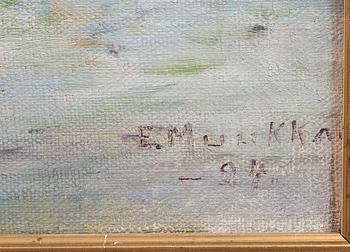 ELIAS MUUKKA, öljy kankaalle, sign. ja päiv. -24.