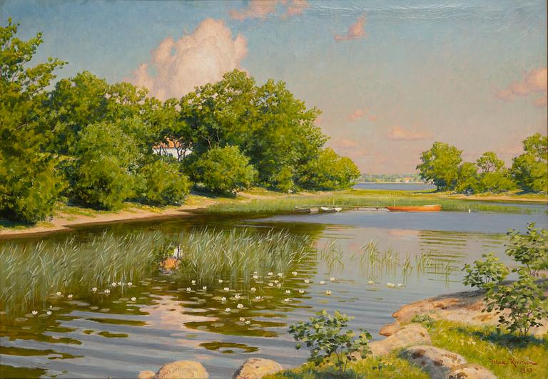 Johan Krouthén, olja på duk, signerad och daterad 1923.