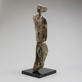 MICHAEL PIPER, a marble sculpture, signed with initials.