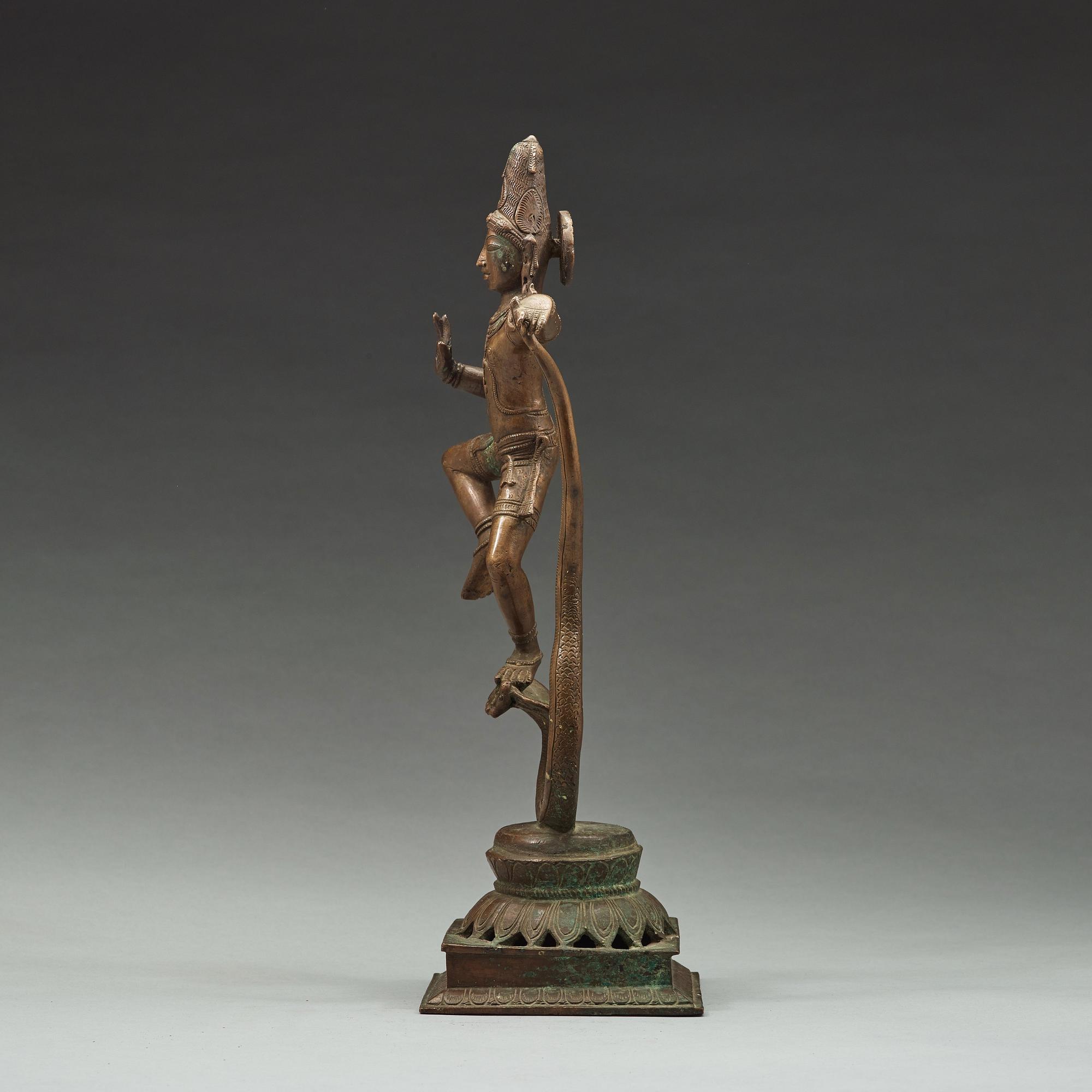 SKULPTUR, brons. Indien, tidigt 1900-tal.