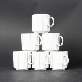 KAFFESERVIS, för 6 pers, Tapio Wirkkala, Rosenthal studiolinie.