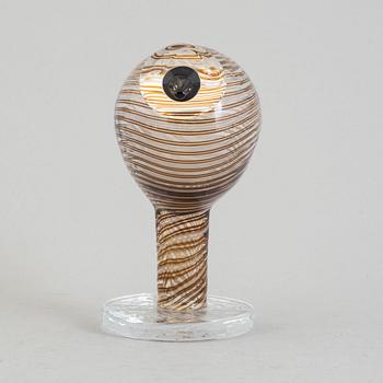 OIVA TOIKKA, figurin, glas, "Tylli"/"Ringed plover", Nuutajärvi Iittala, Finland.