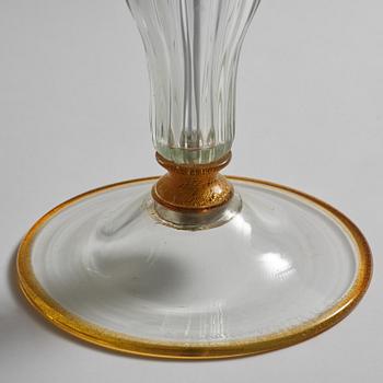 A glass side table, glass, Murano, Italy, 1995.