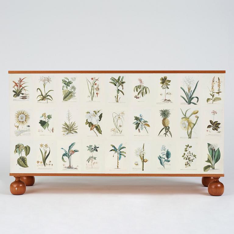 Josef Frank, a mahogany chest of drawers 'Flora Linné', Svenskt Tenn, Sweden 2007, made in a limited edition of model nr 1050.