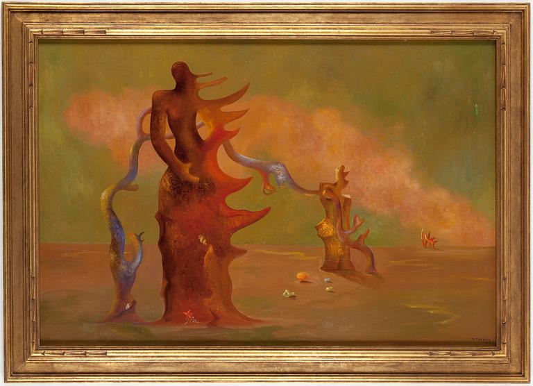 ESAIAS THORÉN, duk, signerad E. Thorén och daterad 1935.