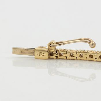 Tennis bracelet, 18K gold with brilliant-cut diamonds, total approx. 1.54 ct.