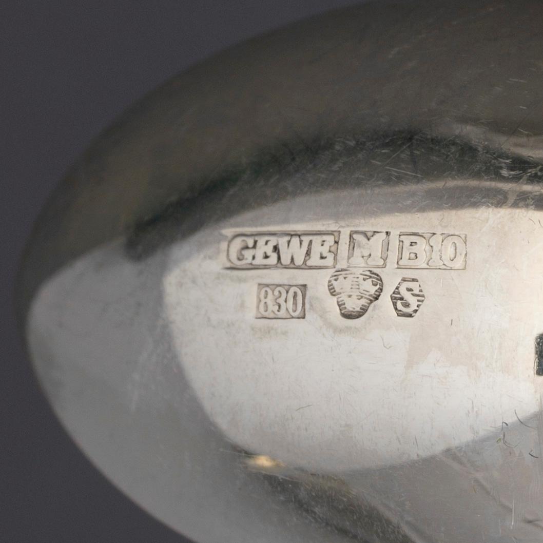 24 SILVER COFFEE SPOONS (12+12), second half of the 20th century. Weight ca 230 g.