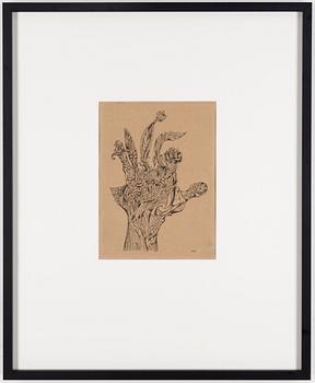 PETER WEISS, tusch på papper, signerad Weiss, 1947.