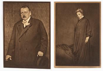 HENRY B. GOODWIN, 2 st fotogravyrer Selma Lagerlöf och Anders Zorn.