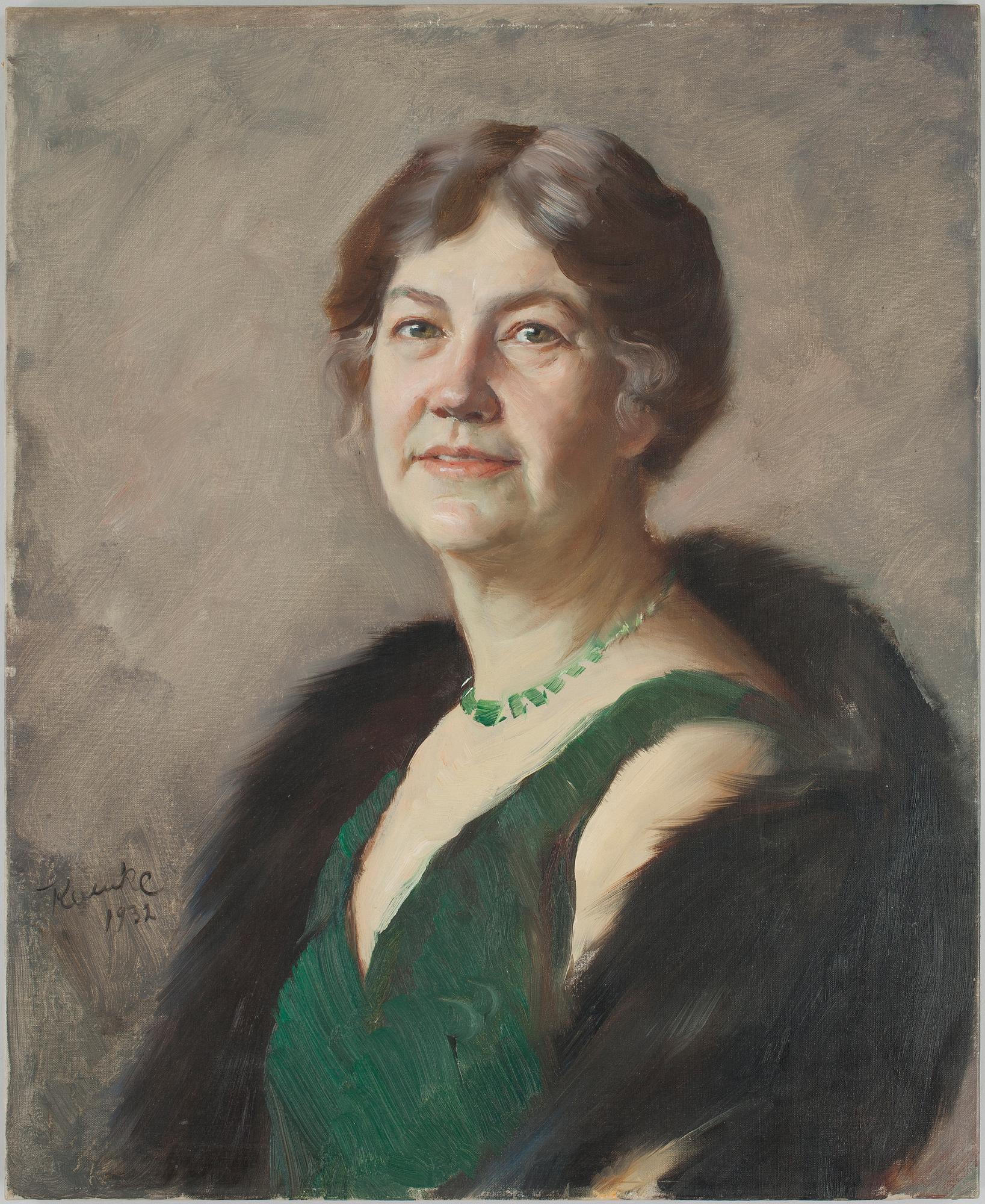 IVAR KAMKE, olja på duk. Sign o dat 1932.