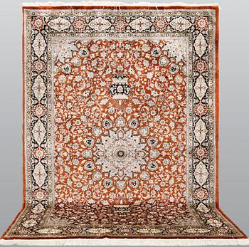 Matta, Orientalisk silke, ca 185 x 123 cm.