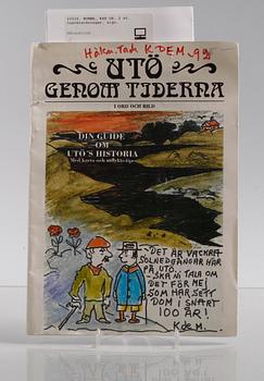 MUMMA, KAR DE, 2 st, tuschteckningar, sign.
