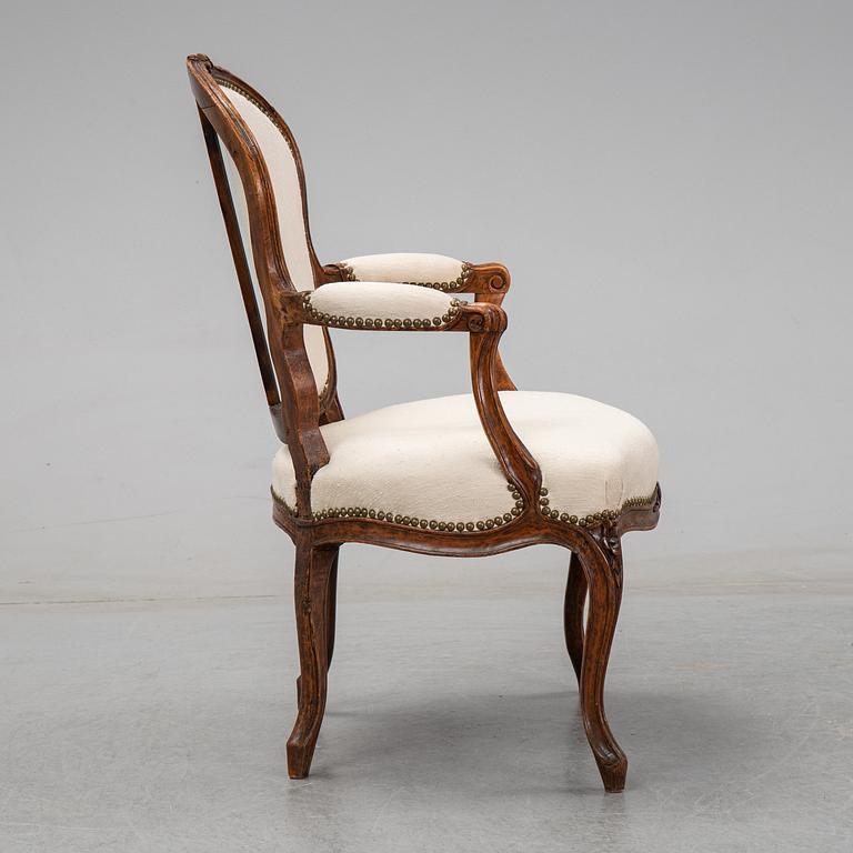 Karmstol, Louis XV, 1700-talets mitt.