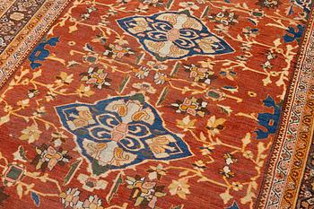 An antique Mahal carpet, West Persia, c. 358 x 266 cm.