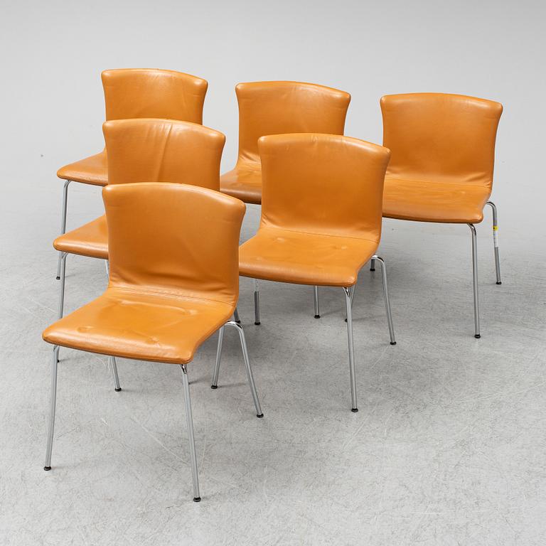 A set of six Cirene chairs, De Padova.