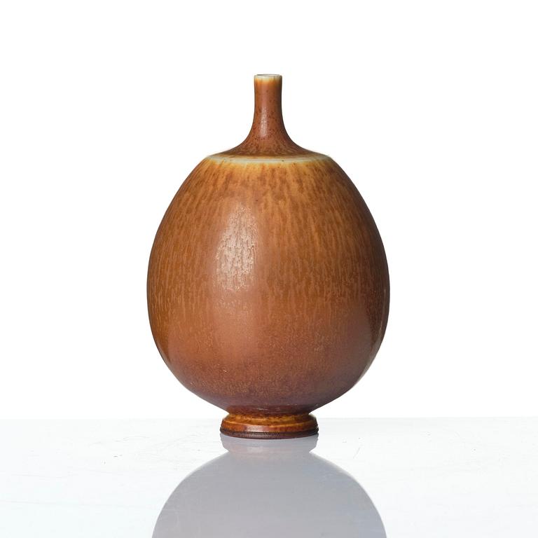Berndt Friberg, a set of three stoneware vases and a bowl, Gustavsberg Studio 1951-69.