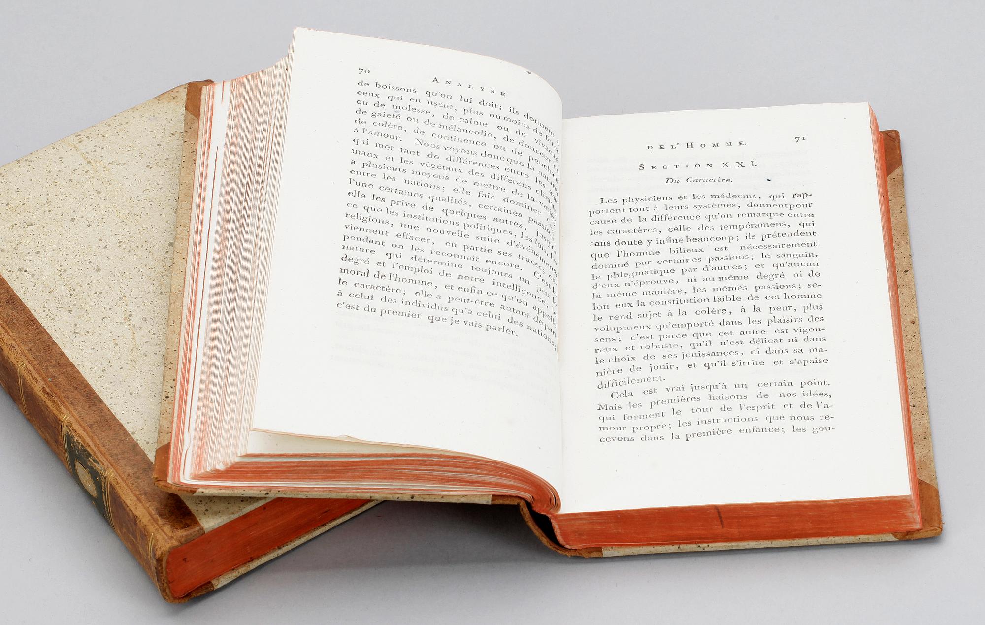 BOK, 2 vol, "Principes des Moeurs chez toutes les nations ou catéchisme universel" av Saint-Lambert, Paris 1798.