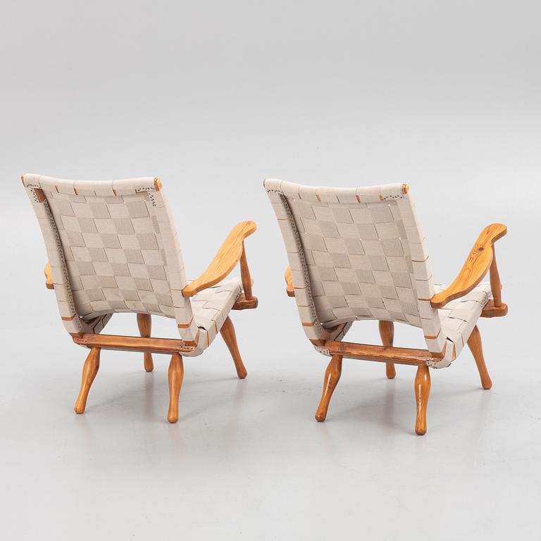 Armchairs, a pair, Swedish Modern, 1940s.